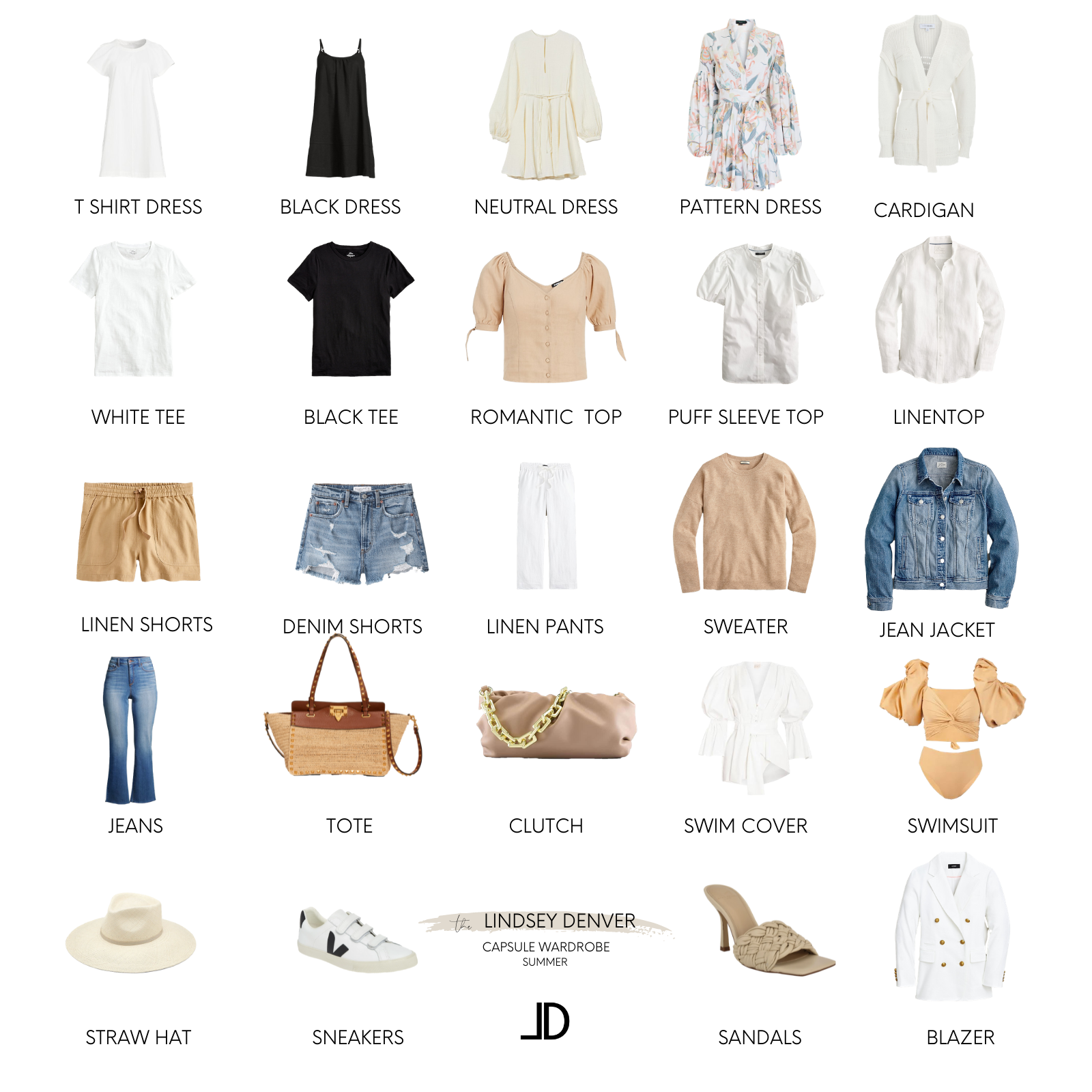 2021 SUMMER CAPSULE WARDROBE - lindsey denver