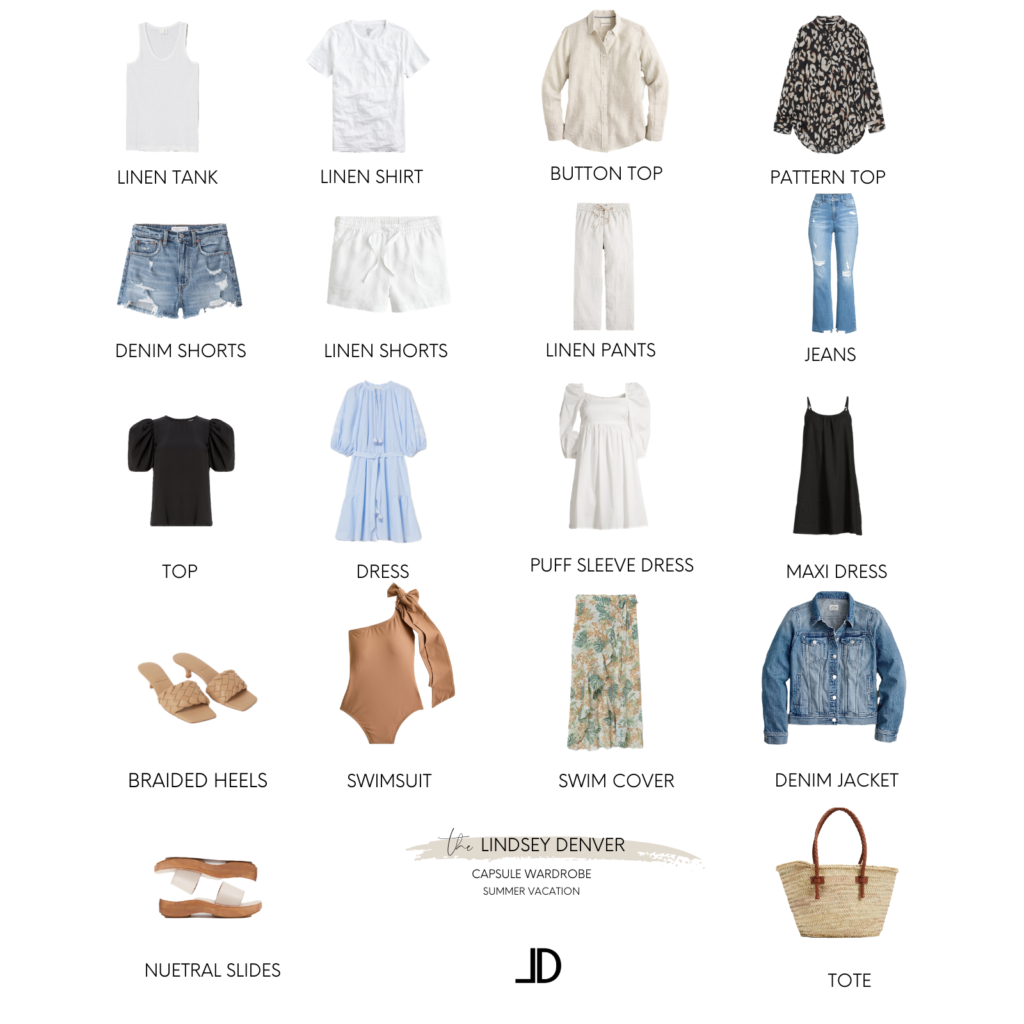 2021 SUMMER VACATION WARDROBE CAPSULE - lindsey denver