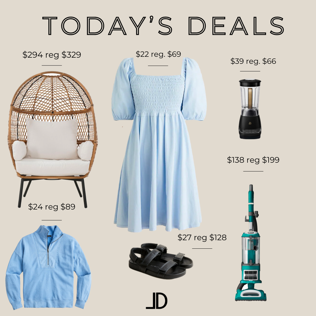 today's sales, walmart, patio, j crew