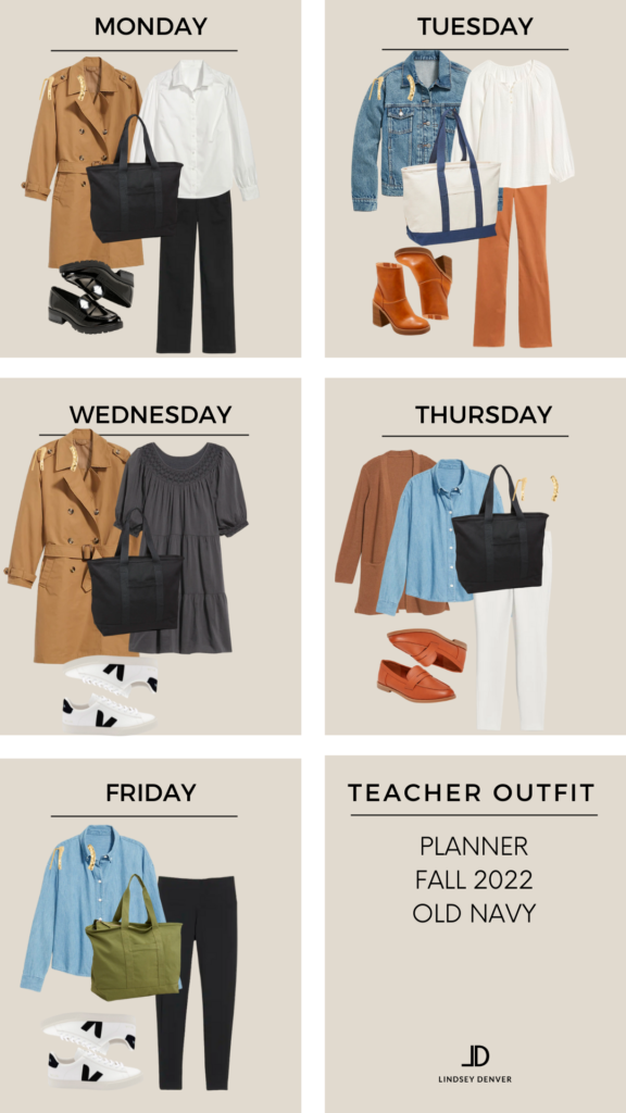 5 TEACHER OUTFIT IDEAS FOR THE WEEK - lindsey denver