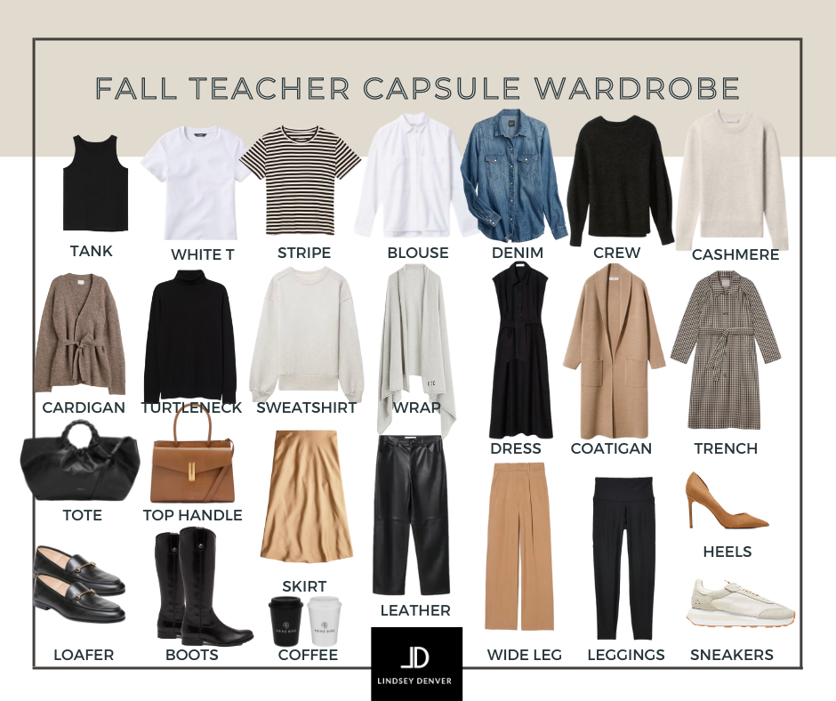 fall teacher wardrobe capsule