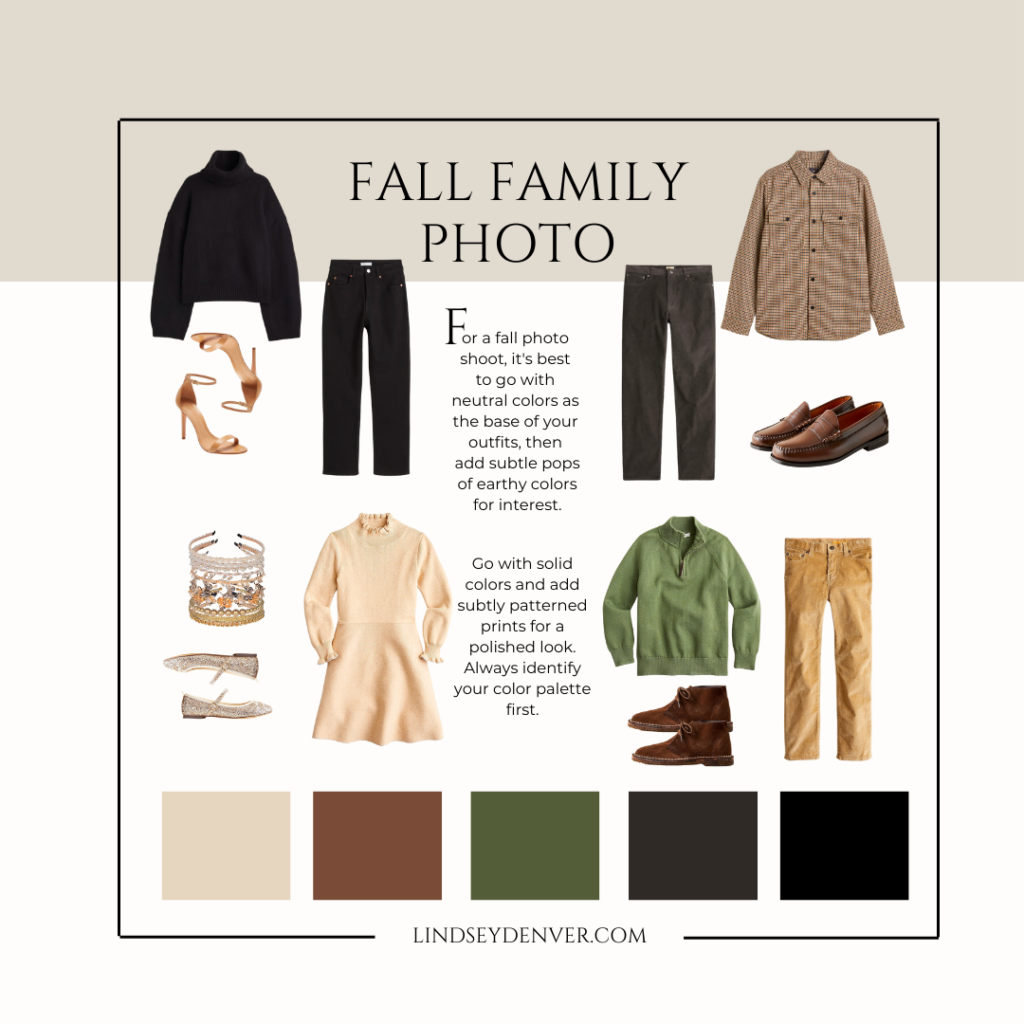 fall family photo color ideas