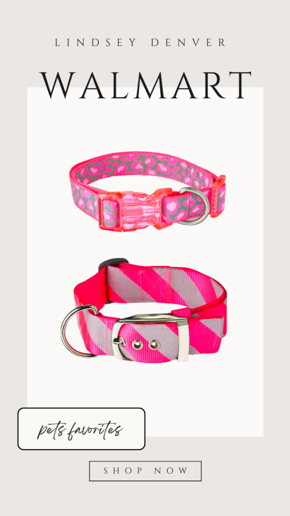 pink dog collars